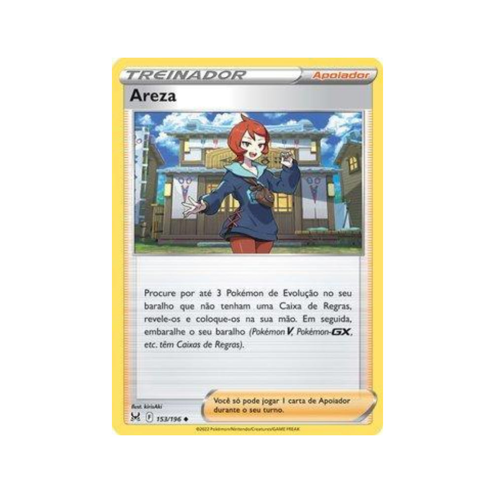 Arezu 153/196 in Portuguese Lost Origin Pokémon TCG