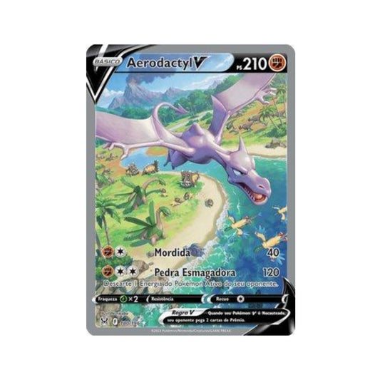 Aerodactyl-V 180/196 in Portuguese Lost Origin Pokémon TCG