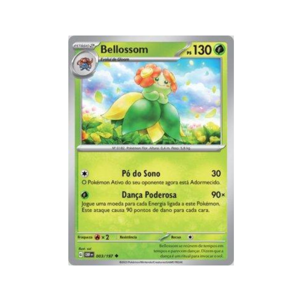 Bellossom 003/197 in Portuguese Obsidian Flames Pokémon TCG