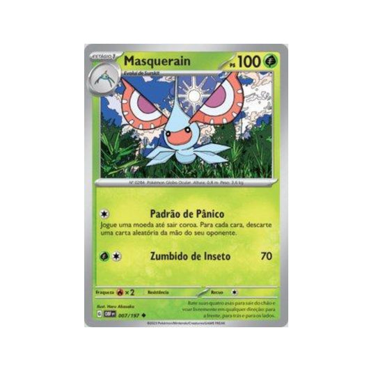 Masquerain 007/197 in Portuguese Obsidian Flames Pokémon TCG