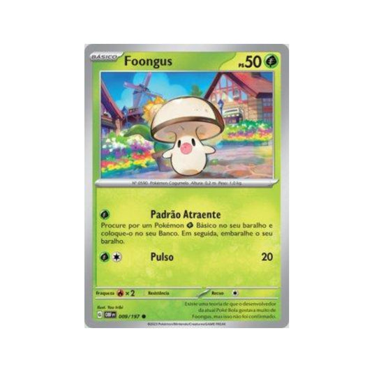 Foongus 009/197 in Portuguese Obsidian Flames Pokémon TCG