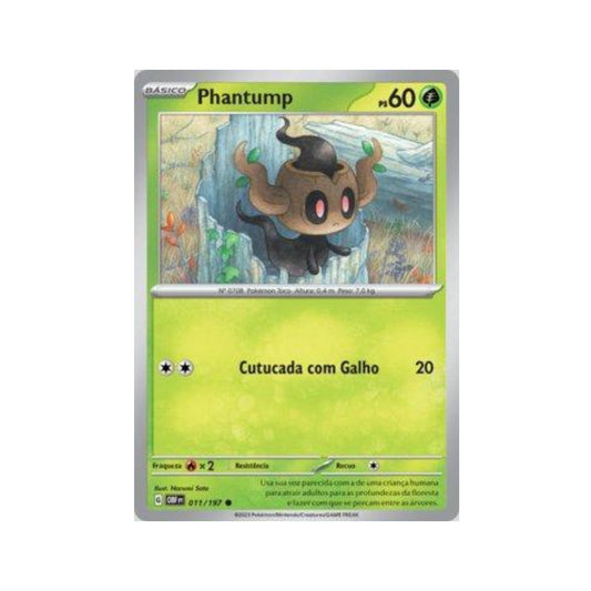 Phantump 011/197 in Portuguese Obsidian Flames Pokémon TCG