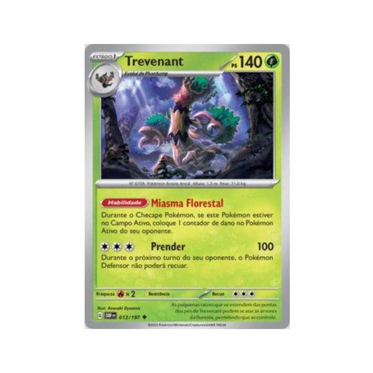 Trevenant 012/197 in Portuguese Obsidian Flames Pokémon TCG