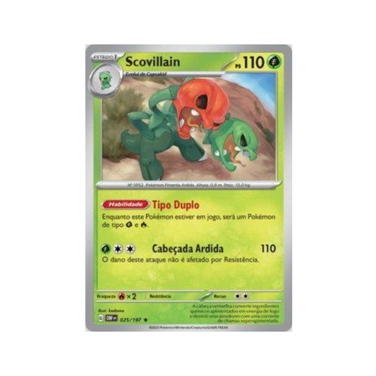 Scovillain 025/197 in Portuguese Obsidian Flames Pokémon TCG