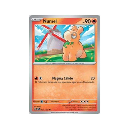 Numel 031/197 in Portuguese Obsidian Flames Pokémon TCG