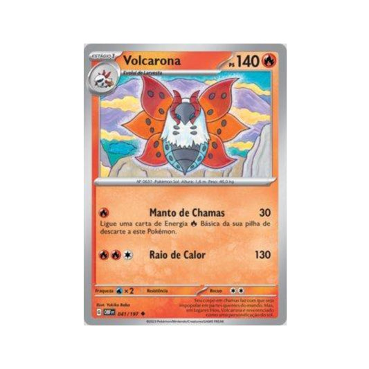 Volcarona 041/197 in Portuguese Obsidian Flames Pokémon TCG