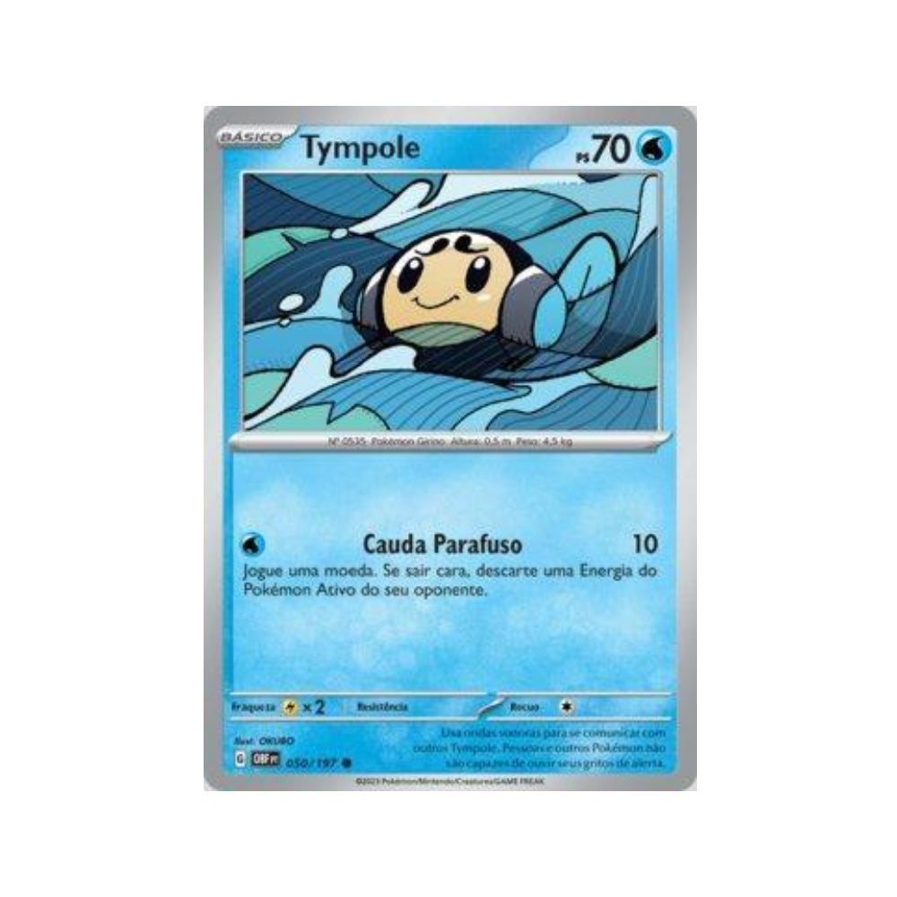 Tympole 050/197 in Portuguese Obsidian Flames Pokémon TCG