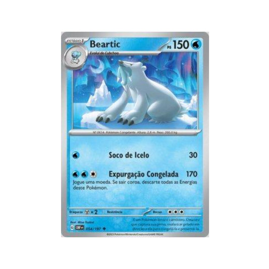 Beartic 054/197 in Portuguese Obsidian Flames Pokémon TCG