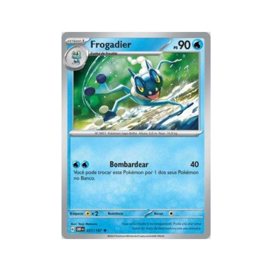 Frogadier 057/197 in Portuguese Obsidian Flames Pokémon TCG