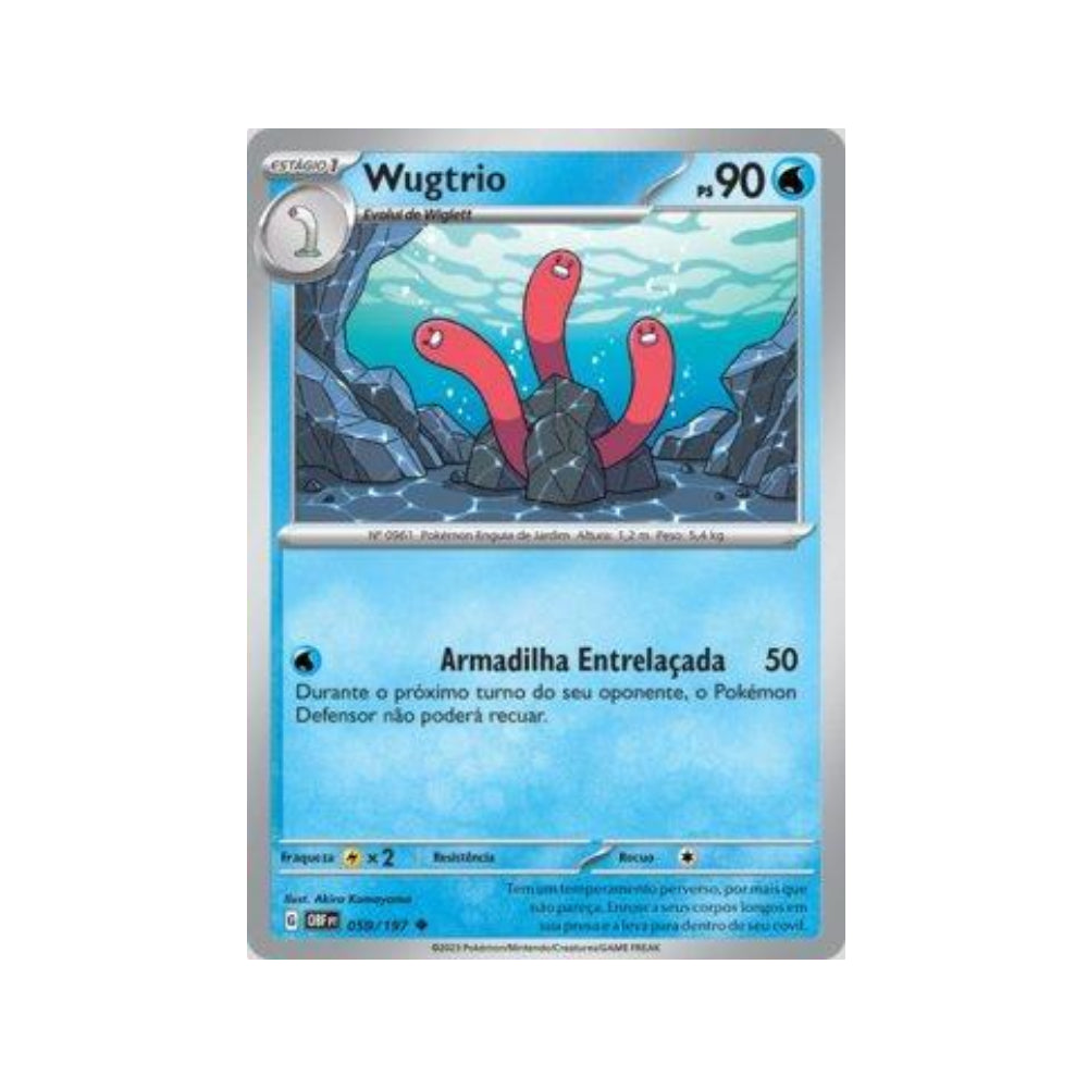 Wugtrio 059/197 in Portuguese Obsidian Flames Pokémon TCG