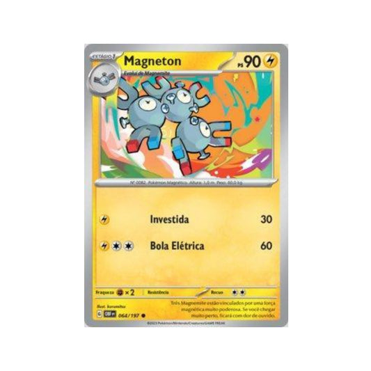 Magneton 064/197 in Portuguese Obsidian Flames Pokémon TCG