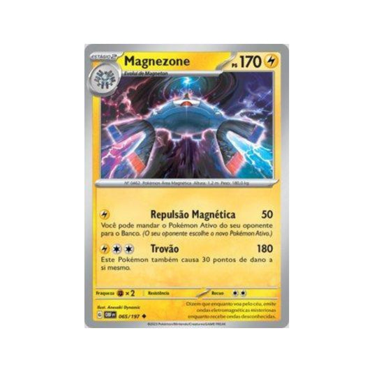 Magnezone 065/197 in Portuguese Obsidian Flames Pokémon TCG