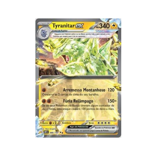 Tyranitar ex 066/197 in Portuguese Obsidian Flames Pokémon TCG