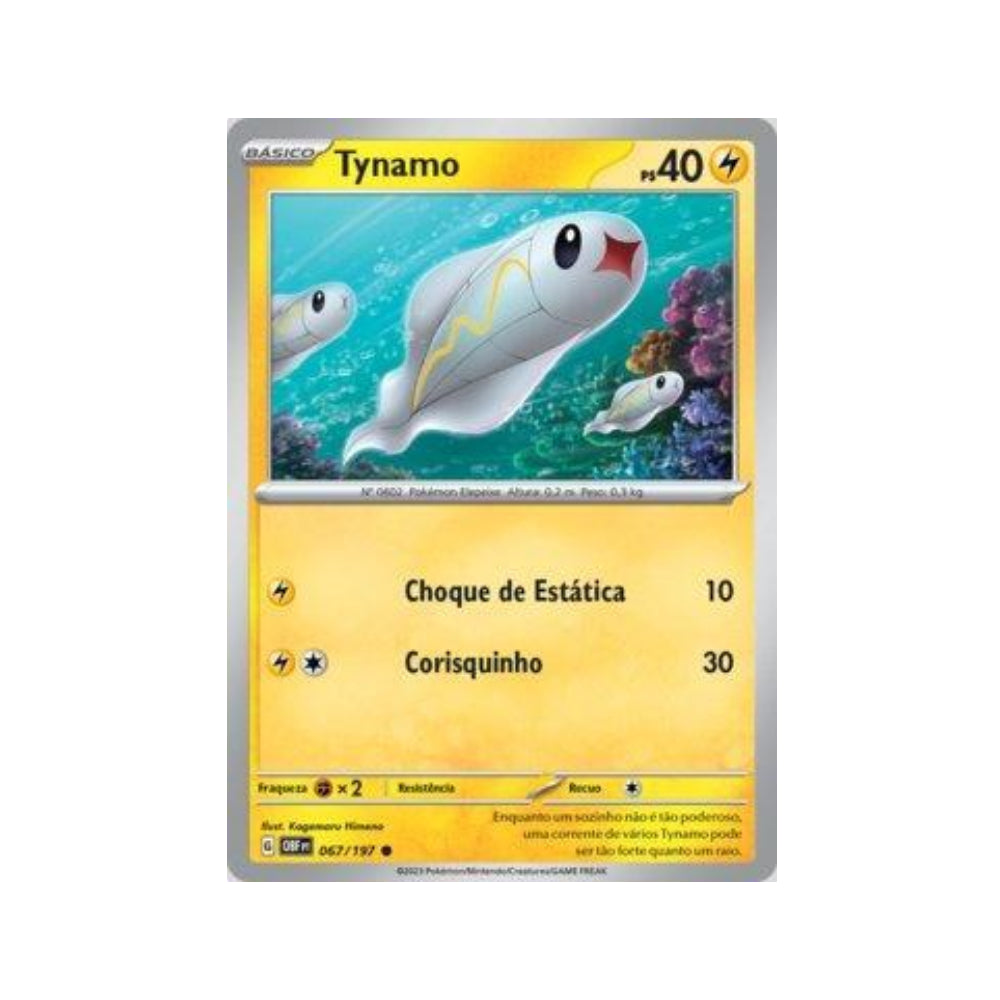 Tynamo 067/197 in Portuguese Obsidian Flames Pokémon TCG