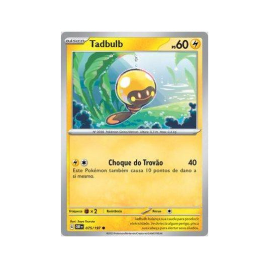 Tadbulb 075/197 in Portuguese Obsidian Flames Pokémon TCG