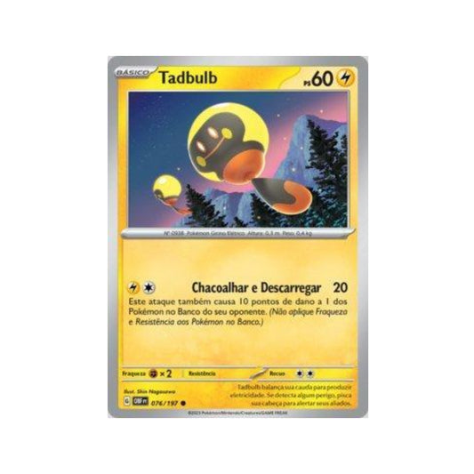 Tadbulb 076/197 in Portuguese Obsidian Flames Pokémon TCG