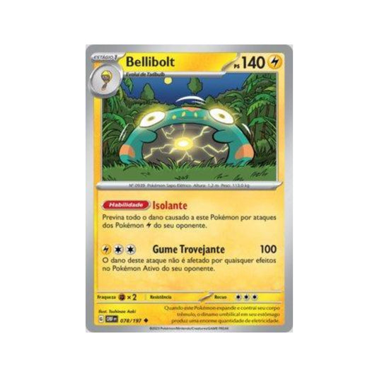 Bellibolt 078/197 in Portuguese Obsidian Flames Pokémon TCG