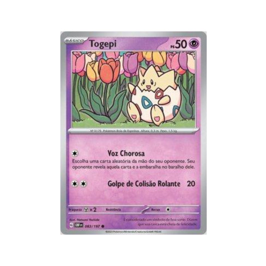 Togepi 083/197 in Portuguese Obsidian Flames Pokémon TCG