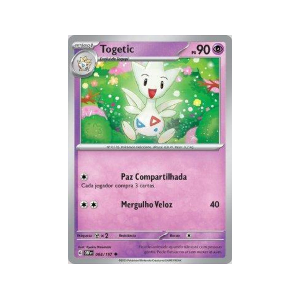 Togetic 084/197 in Portuguese Obsidian Flames Pokémon TCG