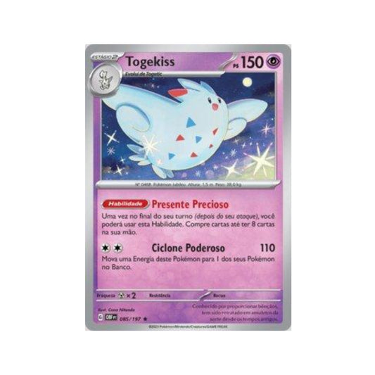 Togekiss 085/197 in Portuguese Obsidian Flames Pokémon TCG