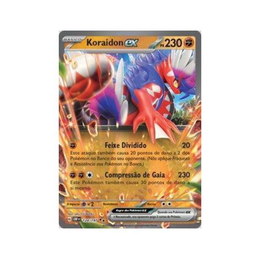 Koraidon ex 124/197 in Portuguese Obsidian Flames Pokémon TCG