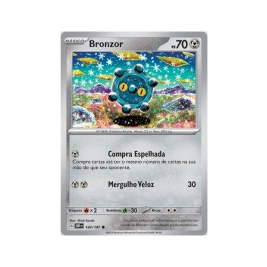 Bronzor 144/197 in Portuguese Obsidian Flames Pokémon TCG