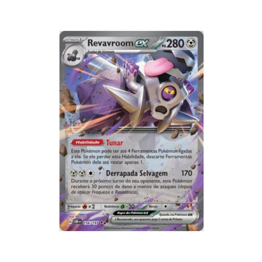 Revavroom ex 156/197 in Portuguese Obsidian Flames Pokémon TCG