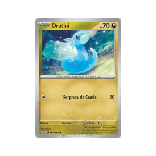 Dratini 157/197 in Portuguese Obsidian Flames Pokémon TCG