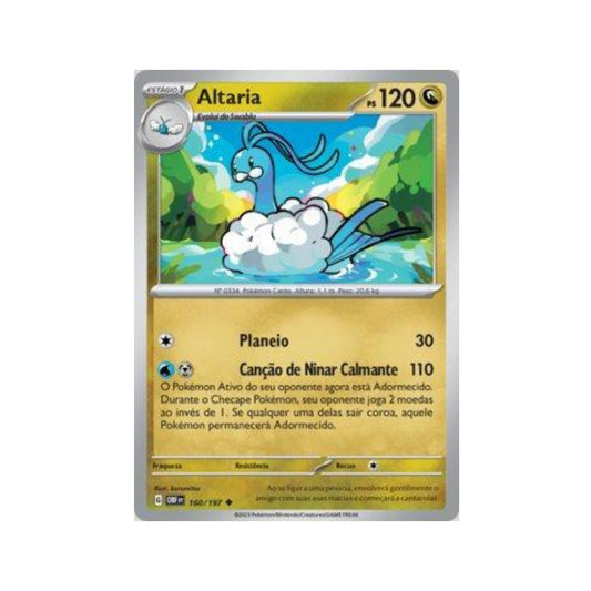 Altaria 160/197 in Portuguese Obsidian Flames Pokémon TCG