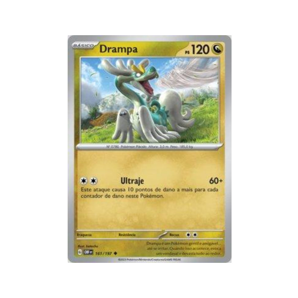 Drampa 161/197 in Portuguese Obsidian Flames Pokémon TCG