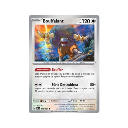 Bouffalant 174/197 in Portuguese Obsidian Flames Pokémon TCG