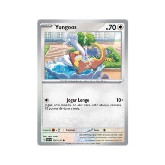 Yungoos 176/197 in Portuguese Obsidian Flames Pokémon TCG