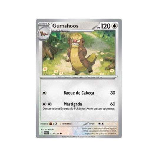 Gumshoos 177/197 in Portuguese Obsidian Flames Pokémon TCG