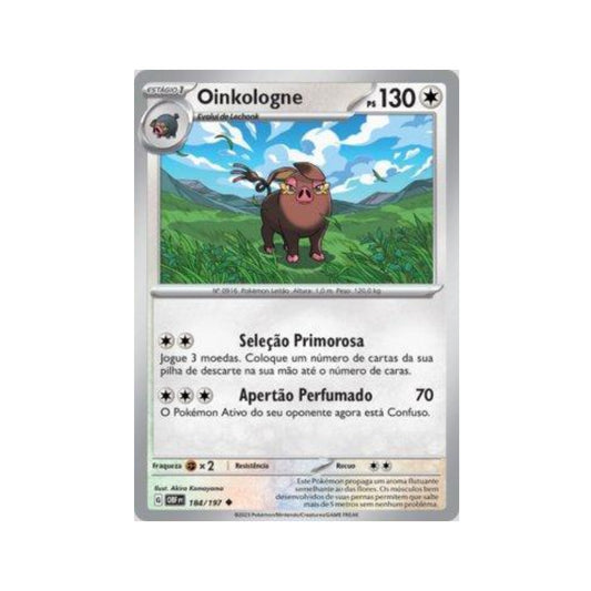 Oinkologne 184/197 in Portuguese Obsidian Flames Pokémon TCG