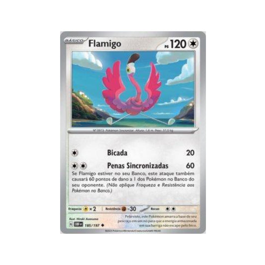 Flamigo 185/197 in Portuguese Obsidian Flames Pokémon TCG