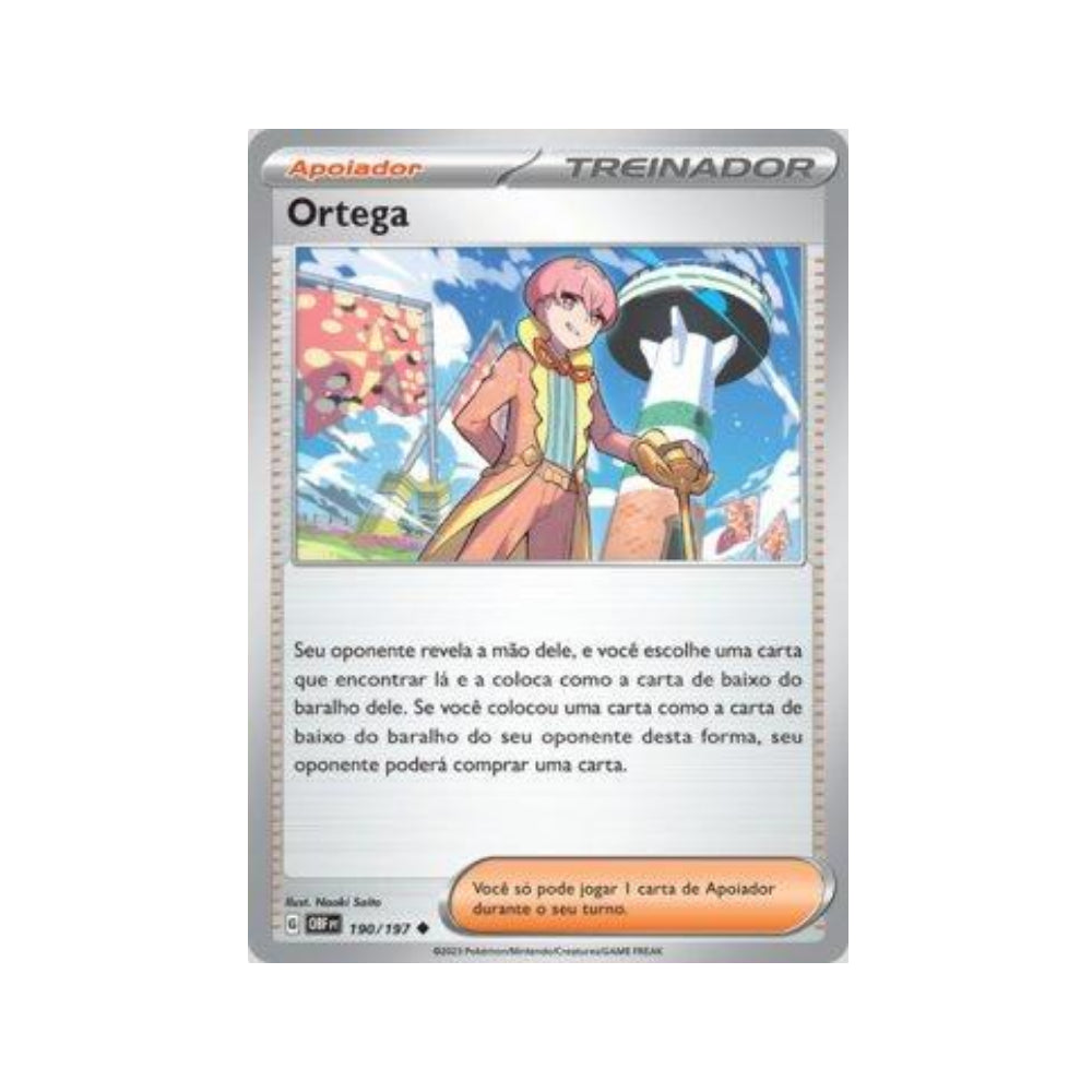 Ortega 190/197 in Portuguese Obsidian Flames Pokémon TCG