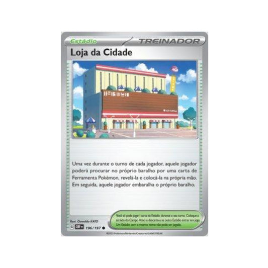 Town Store 196/197 in Portuguese Obsidian Flames Pokémon TCG