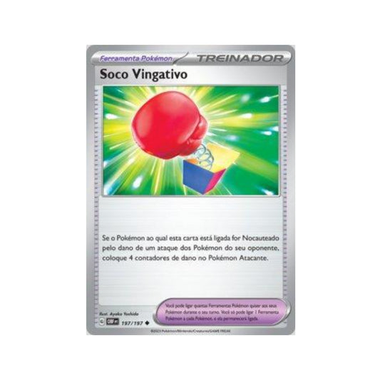 Vengeful Punch 197/197 in Portuguese Obsidian Flames Pokémon TCG