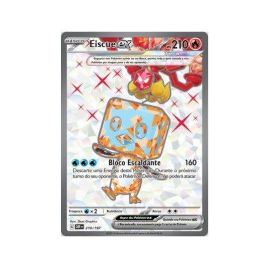 Eiscue ex 210/197 in Portuguese Obsidian Flames Pokémon TCG