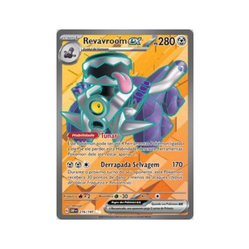 Revavroom ex 216/197 in Portuguese Obsidian Flames Pokémon TCG