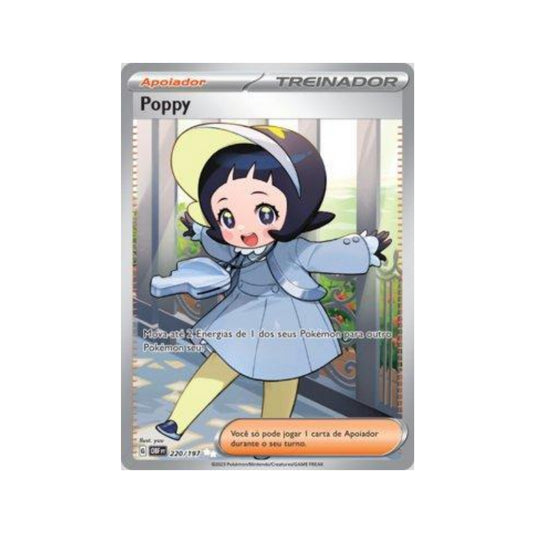 Poppy 220/197 in Portuguese Obsidian Flames Pokémon TCG