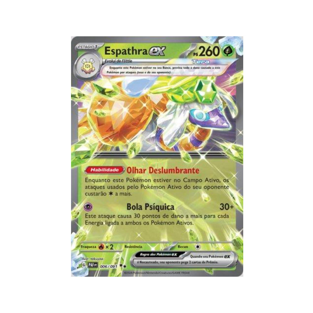 Espathra ex 006/091 in Portuguese Paldean Fates Pokémon TCG