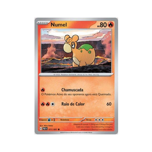 Numel 011/091 in Portuguese Paldean Fates Pokémon TCG