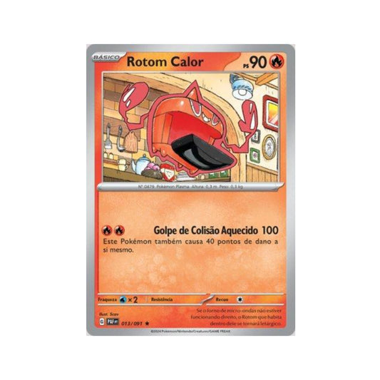 Heat Rotom 013/091 in Portuguese Paldean Fates Pokémon TCG