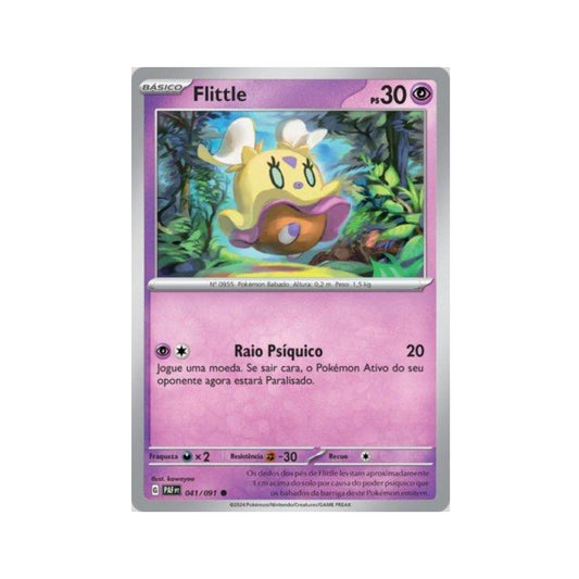 Flittle 041/091 in Portuguese Paldean Fates Pokémon TCG