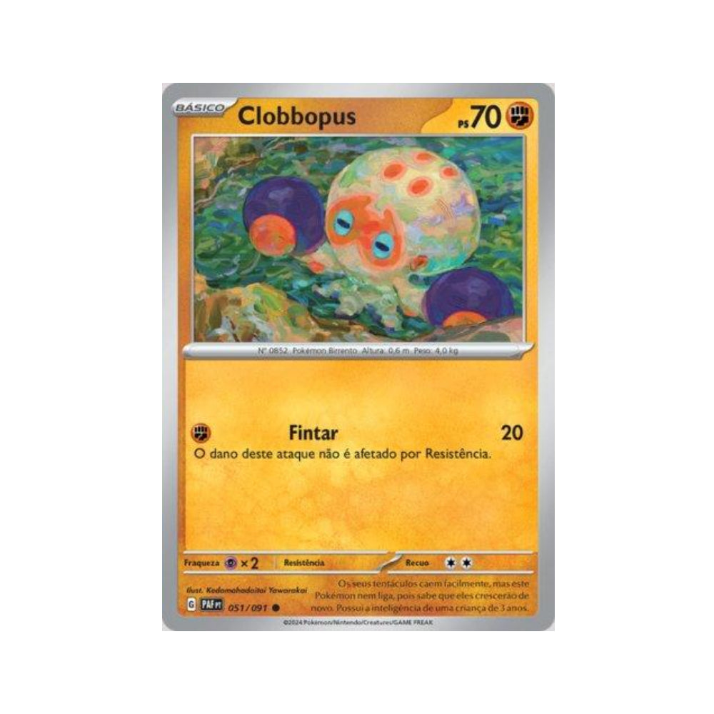 Clobbopus 051/091 in Portuguese Paldean Fates Pokémon TCG