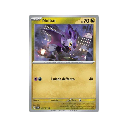 Noibat 068/091 in Portuguese Paldean Fates Pokémon TCG