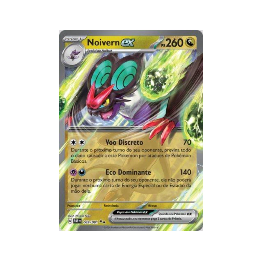 Noivern ex 069/091 in Portuguese Paldean Fates Pokémon TCG