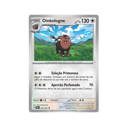 Oinkologne 072/091 in Portuguese Paldean Fates Pokémon TCG