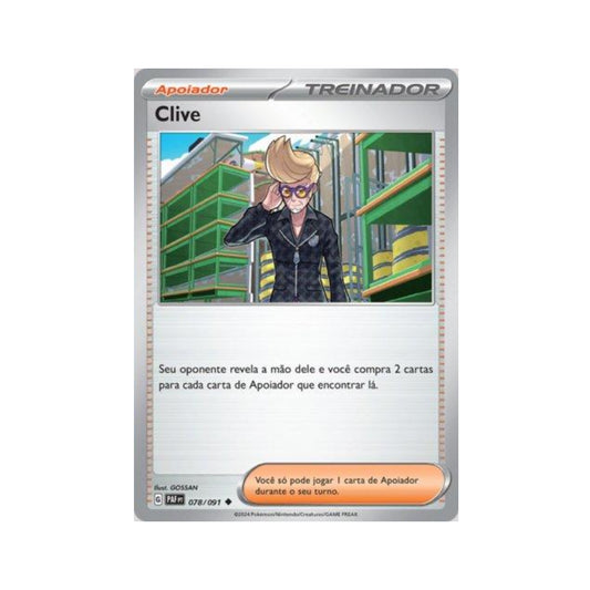 Clive 078/091 in Portuguese Paldean Fates Pokémon TCG